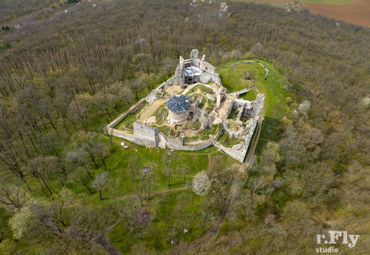 Hrad Oponice, airview