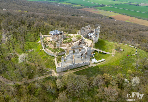 Hrad Oponice, airview